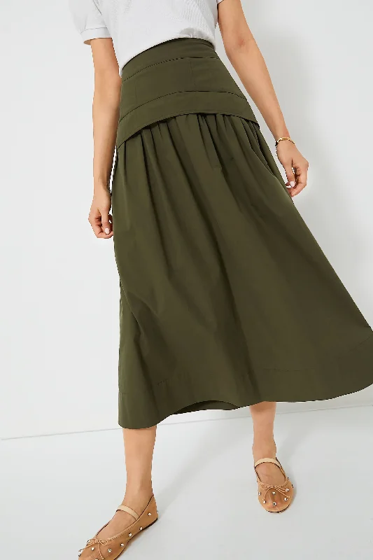 Army Green Jolie Skirt