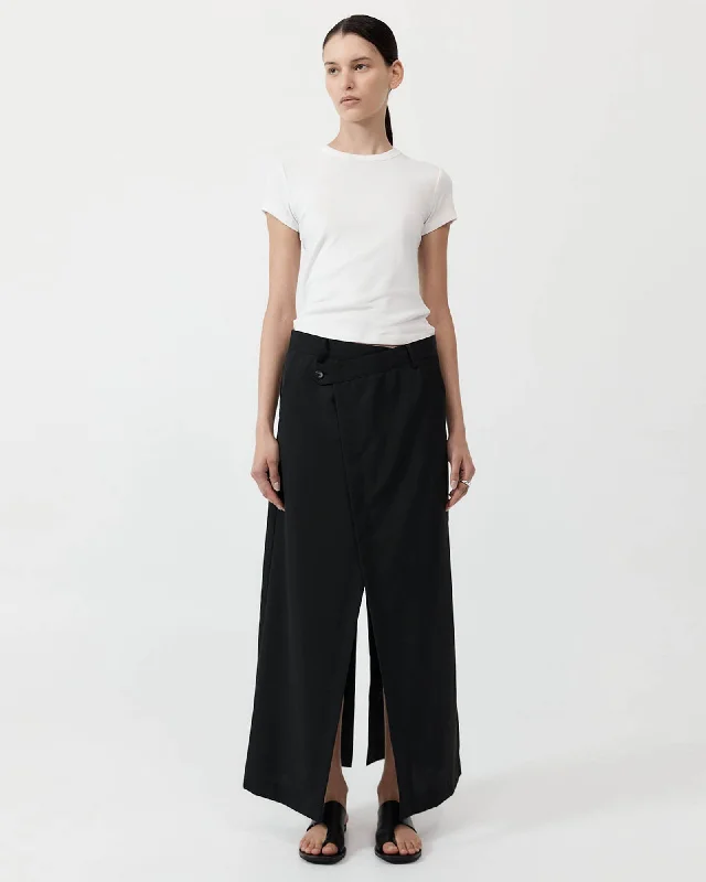 Deconstructed Waist Maxi Skirt