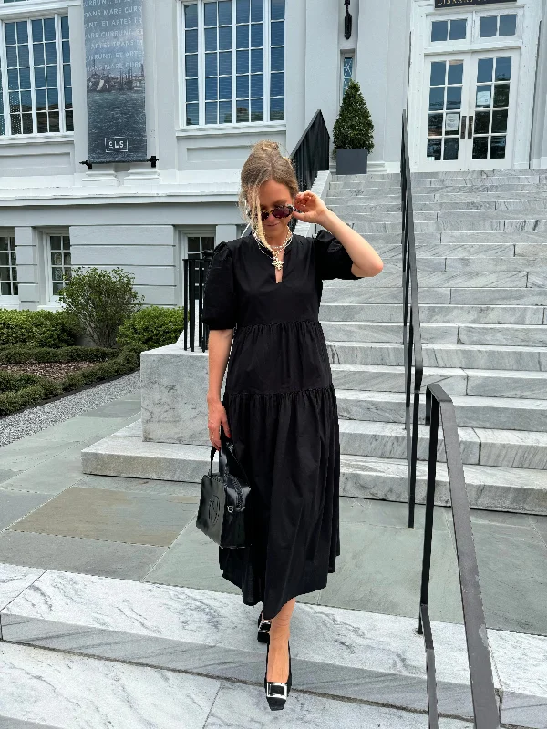 Ava Midi Dress Black