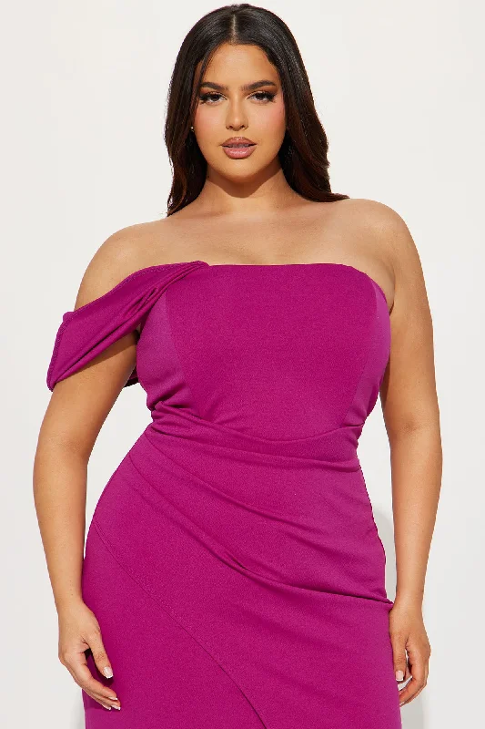 Camilla Midi Dress - Magenta