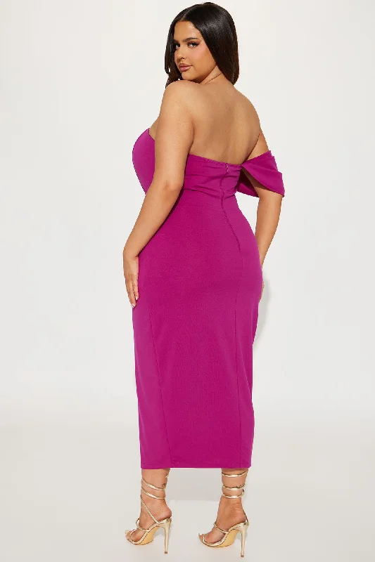 Camilla Midi Dress - Magenta