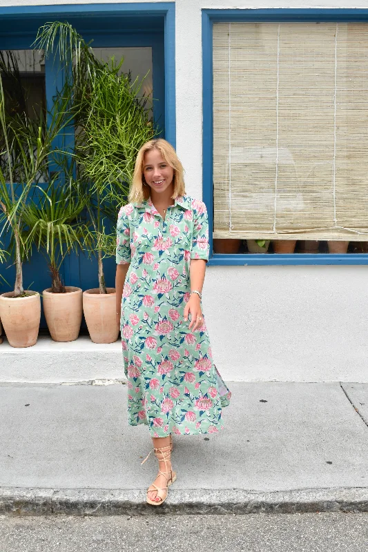 Darren Midi Dress Short Sleeve Floridian Floral