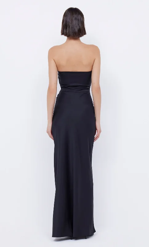 EMILIA STRAPLESS DRESS - BLACK