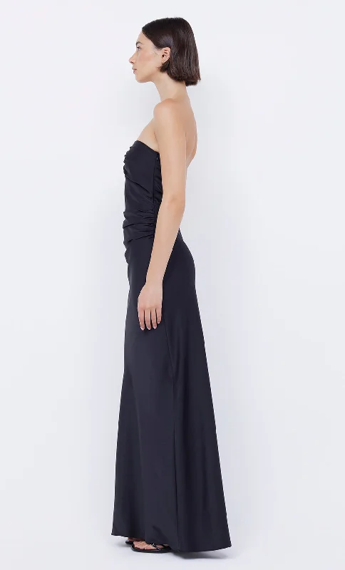 EMILIA STRAPLESS DRESS - BLACK