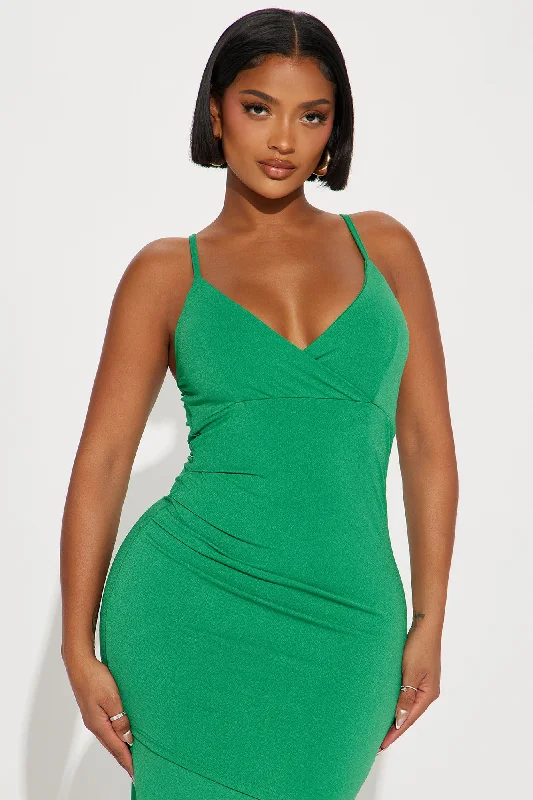 Emily May Midi Dress - Emerald