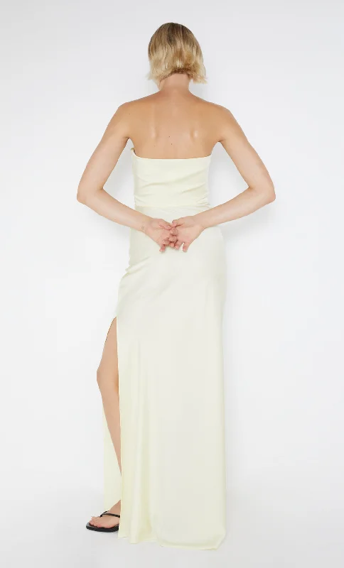 ETERNITY STRAPLESS MAXI  - ICE YELLOW