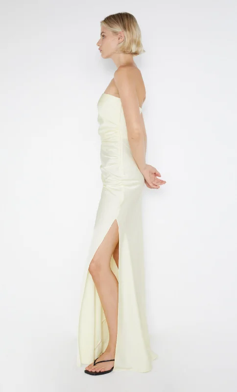 ETERNITY STRAPLESS MAXI  - ICE YELLOW