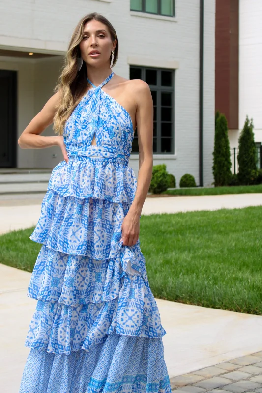 Madison Ruffle Maxi Dress