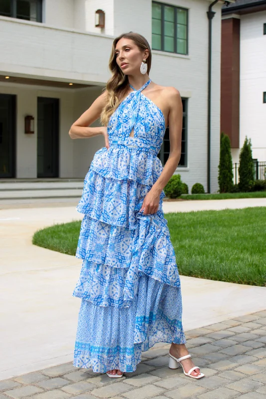 Madison Ruffle Maxi Dress