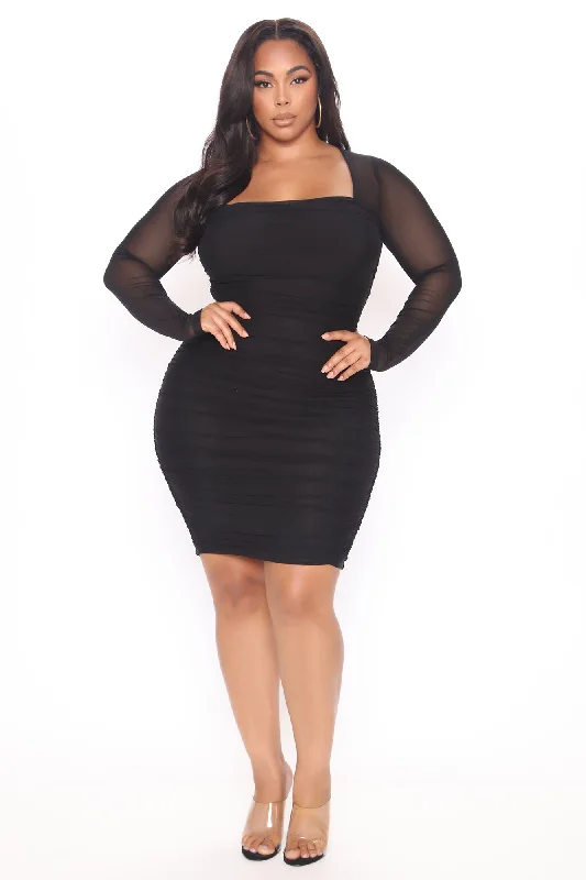 Oh So Fresh Mini Dress - Black