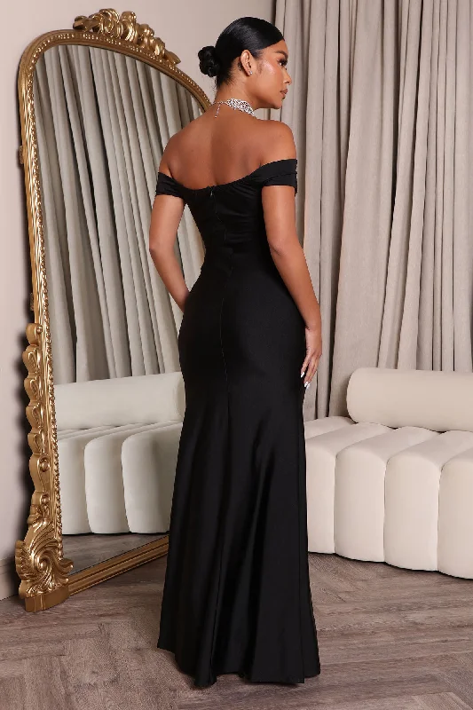 Romantic Nights Maxi Dress - Black