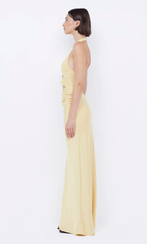 SOLARE HALTER DRESS - CITRUS