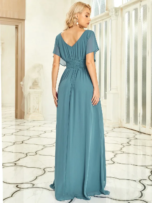 Women's A-Line Empire Waist Maxi Wholesale Evening Dresses