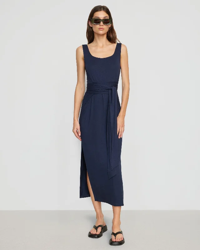 Kelis Tie-Waist Maxi Dress