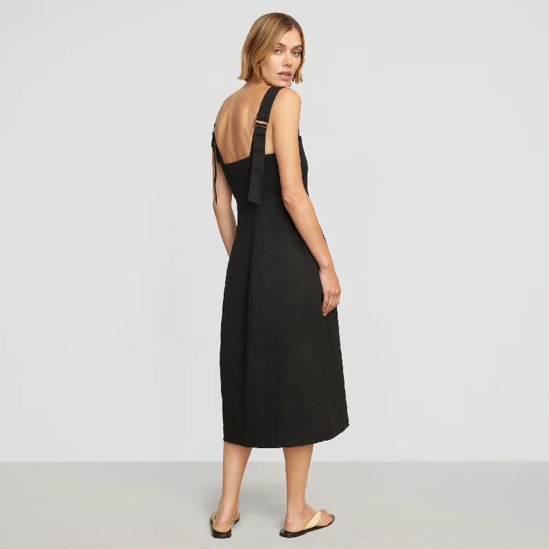 Olivia Sculpted Cotton Twill Dress